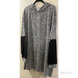 Hooded sweater dress